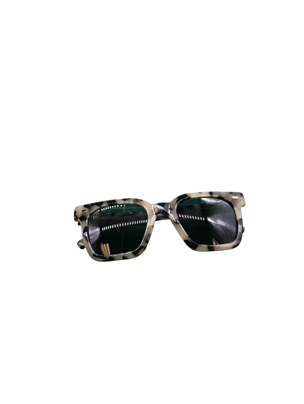 Quince Kirby Sunglasses Womens One Size White Tortoise Polarized Gray Lens